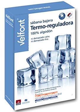 Velfont Sabana Bajera Termo-REGULADORA microclima Constante, ni Demasiado Calor ni Demasiado Frio Todas Las Medidas (150cm)