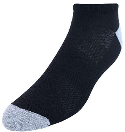 Hanes mens X-temp Lightweight No Show Socks, 12-pair Pack Casual Sock, Black, 6 12 US