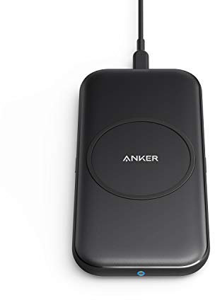 Anker PowerWave Base Pad Wireless Charger, Qi Certified, 7.5 W For iPhone 11, 11 Pro, 11 Pro Max, X, Xs, Xr, Xs Max, 8, And 10 W For Galaxy S10, S9, S8, Note 10, 9 (Power Supply Not Included)
