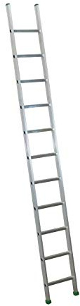 Scala Industriale da Appoggio Semplice Singola ALLUMINIO Ultra Leggera (GRADINI: 13 - MAX MT. 4)