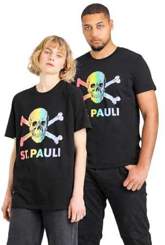 FC St. Pauli t-shirt herr Svart/färgglad Large