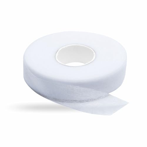 AL KAHF Hem Tape Heavy Duty Hemming Web No Sewing Iron on Tape Roll Fabric Fusing Tape Extra Strong Adhesive Webbing For DIY Crafts trousers Pants Curtains Clothes Essentials White 25 Meter