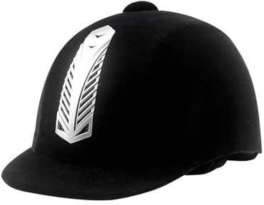 Aymzbd Casco Ecuestre para Equitación Casco de Montar Casco de Protección Gorra para con Visor Ajustable Material PP Respirable Adecuado para Niñas, 54CM