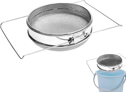 Honungssil, set med honungssil, honungsskörd, honungssil, imkerei-verktygsset – honungsfilter, sil, biodlingsutrustning, nätfilter, dubbelsil, nätfilter för biodlare