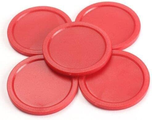 5Pcs Red Mini Air Hockey Table Pucks 50mm Puck Bambini Tavolo Nuovo 2 Comodo e attraente Air Hockey Arcade e Giochi da tavolo, Air Hockey
