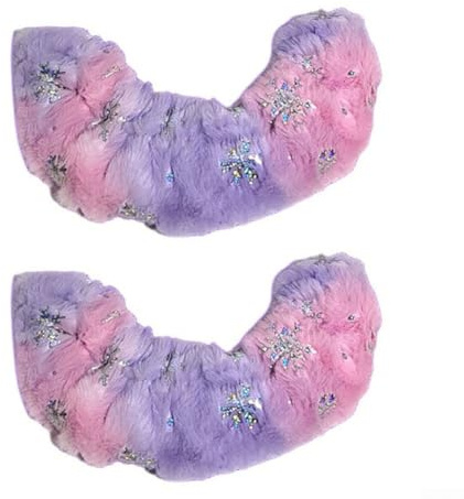 TONIXY Copri lama per pattini da ghiaccio per hockey e pattini artistici, in morbido poliestere assorbente per protezione delle lame, taglia unica (rosa viola)