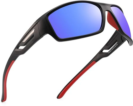 PUKCLAR Polarised Sports Sunglasses for Men Women Driving Sunglasses Cycling Running Fishing Goggles Frame