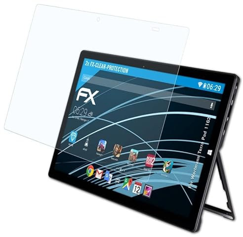 atFoliX Film Protection d'écran compatible avec Wortmann Terra Pad 1162 Protecteur d'écran, ultra-clair FX Écran protecteur (2X)