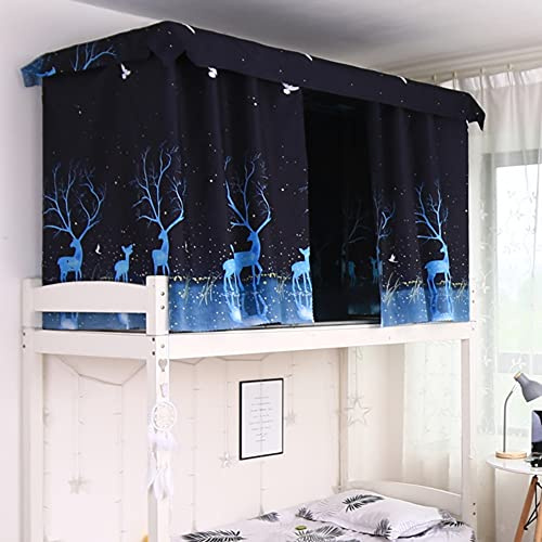 Dormitory Bunk Bed Curtains Dustproof Ventilation Blackout Cloth Mosquito Nets Shading Nets College Students Dorm Sleep Privacy Canopy