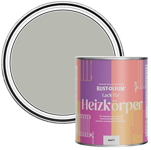 Rust-Oleum Grey Radiator Paint in Matt Finish - Grey Tree 750ml