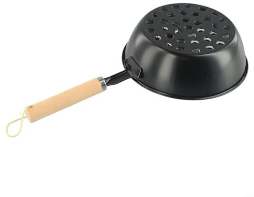 Leicht zu transportierender Grillkamin Anzünder, Holzkohle-Startertopf mit Holzgriff