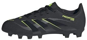 adidas Unisex – Barn PREDATOR CLUB Firm Ground/Multi Ground Football Boots Kids, Core Black/Carbon/Lucid Lemon, 29 EU