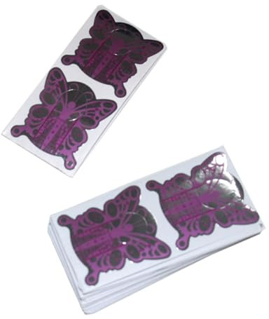 BeautyLeader 100PCS Nail Extension Form Sticker Butterfly Design Acrylic Tips Nail Art Decoration DIY Nail Gel Curl Bulider