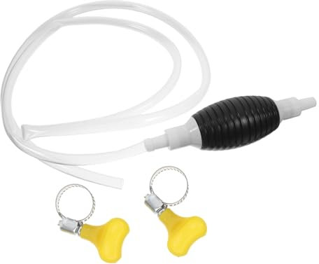 ULTECHNOVO Manual Water Pump for Transfer Siphon Gas and Oil Extraction Hand Lever Pump Flexible Tubes for Car Aquarium and Pool Drainage