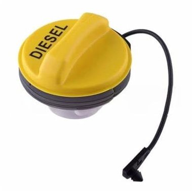 HLJMRD For Jaguar Fuel Cap Replacement, LR053666 Diesel Fuel Tank Cap for Jaguar XF, Range Rover Sport, Discovery, Evoque - Durable Fuel Cap Filler Cover(Yellow)
