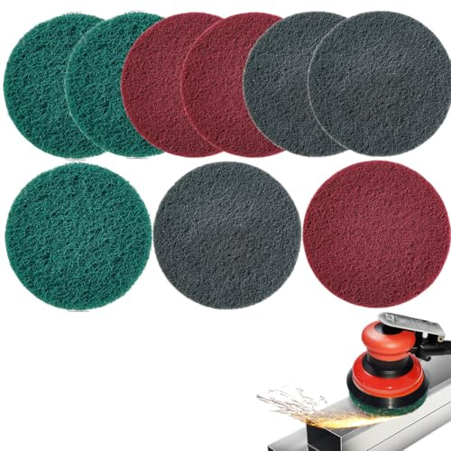 9 Pezzi di Spugne Abrasive, Grana P240 P400 P800, Dischi di Lucidatura da 125 mm, Impermeabile e Resistente all'Olio, per Levigatrici Rotative ed Eccentriche