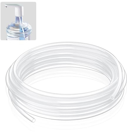 Pawfly 3 m Tubo Alimentare Silicone 6.35 mm ID x 9.5 mm OD Alta Temperatura per Home Brewing Vino Condotto Flessibile Trasparente Tubolare Aria
