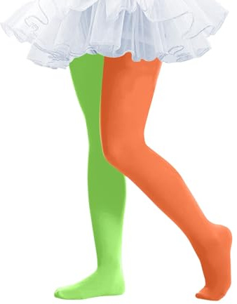 XINYUNZU Mädchen Strumpfhose Mehrfarbig Leggings Ballettstrumpfhose Karneval Tanz Mottoparty Party Strumpfhosen für Kinder Mintgrün 2–8 Jahre
