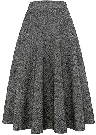 Black Pleated Skirts for Women Maxi Long Black Skirt Long Black, M
