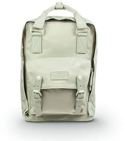 Doughnut MACAROON Rucksack Nature Pale Series Unisex 16L mit Laptopfach I Studenten-Rucksack funktionell & handgefertigt I als Reise-Rucksack oder leichter City-Rucksack I Daypack (Lichen)