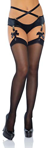 Leg Avenue Womens Stockings/Rhinestone Bow Adult Sized Costumes, Multi