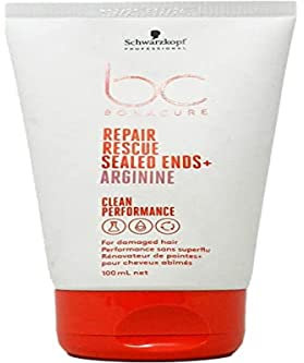 Schwarzkopf Professional Bonacure Repair Rescue Sealed Ends Sérum Et Crème Pour Cheveux Abîmés Complexe De Soins Végan Avec Arginine Moins De Cassage Cheveux Plus Forts Meilleure Maniabilité 100 ml