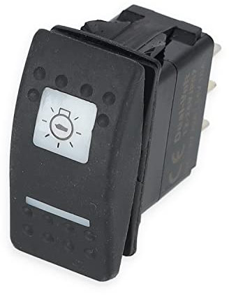 Tastschalter Kippschalter Boot ON-Off-ON 12 V mit verschiedenen Symbolen Symbol Trimmklappen