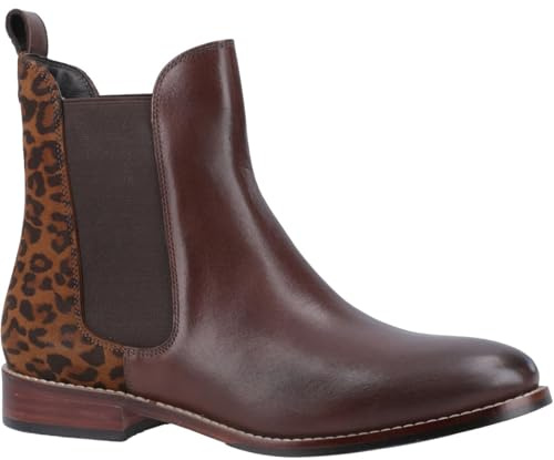 Hush Puppies Women's Colette Boots, Leopard and Brown, 6