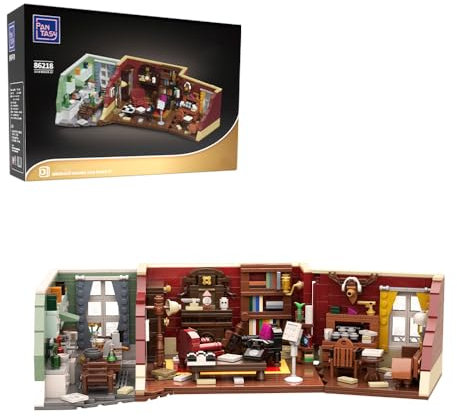 PANTASY BRICKKK 86218 Baker Street 221B Klemmbausteine Erwachsene Haus Office Diorama Friends Apartments TV Serie Architecture Gebäude Modular Building Icons Bausteine Bausatz MOC