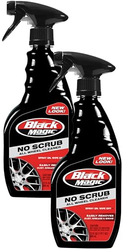 Black Magic 120218 No Scrub All Wheel Cleaner, 23 oz. (Pack of 2) - No Scrubbing Needed, Just Apply, Hose Off and Wipe for Clean Wheels Every Time