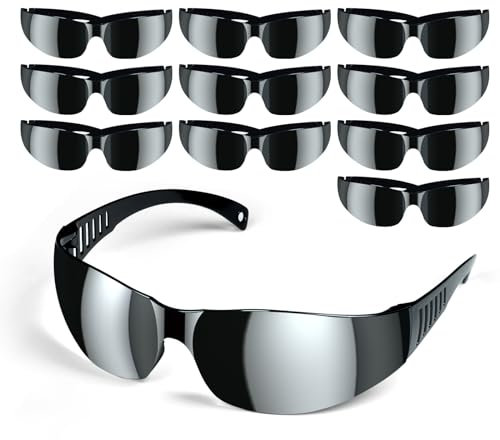EMSECKO Set mit 10 IPL-Sicherheitsbrillen, 190-2000nm Augenschutzbrillen für IPL Haarentfernung und Augenschutz für Intensives gepulstes Licht