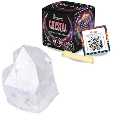 SAMSARA - Piedras de Cristal | Piedra Bruta Natural con Caja de Regalo y Hoja Informativa | Cristaloterapia, Reiki | Piedras Naturales | Cristal Decoración