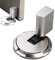 Türstopper Boden Zum Schrauben,Mechanical Floor Door Stopper,Türstopper Boden Zum Kleben,Türstopper Wand Selbstklebend,Türstopper Schwer für Schlafzimmer,Badezimmer,Büro,Wohnzimmer(Silber)