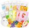12 Piezas Mascarilla Facial, Mascarillas Hidratantes, Mascarilla de Nutre Y Calmantes, Skin Care Mascarillas para Mujeres, Los Tipos de Piel