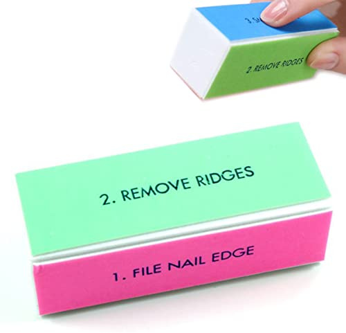 Pulidor de uñas profesional, bloque pulidor de uñas reutilizable, lima de uñas de 4 vías, herramienta de manicura para uñas brillantes, manicura y pedicura