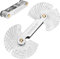 Szaboviktoria 52 Lames Jauge Filetage Inox, Peigne Filetage, Métrique 60° et Whitworth 55°, Pour 0,25-6,0 mm et 4 G - 62 G, Mesure Précise Du Pas