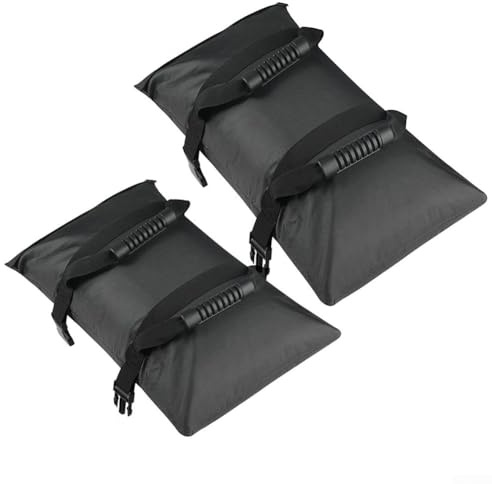 Bolsa de arena, hecha de fibra Oxford 1680D, bolsa de arena de contrapeso, utilizada para sostener estantes de secado de muebles de terraza o sombrillas de playa (2 x 45 libras)