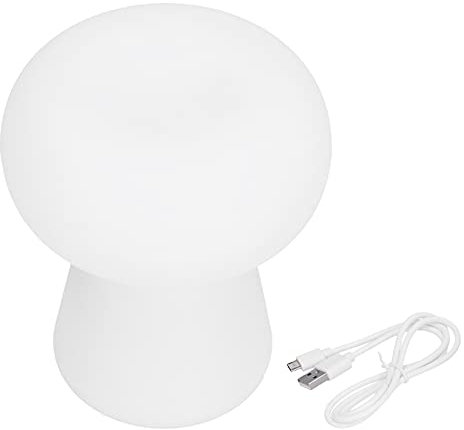 3W Svampform Sensorlampa, med Lång Ljusomkopplare och Nattläge, Mini Nattljus med Söt Svampform, för Vardagsrum Sovrum Skrivbord