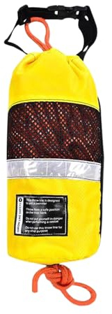 Baoblaze Rope Throw Bag, Floating Throw Bag, Portable High Visibility Throwing Line, Throwing Bags for Water Rescue with Rope
