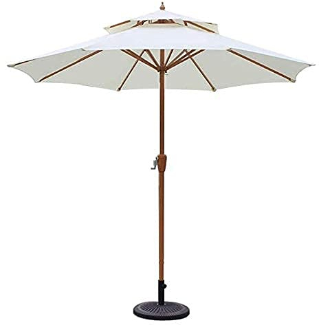 LSLYTQ Sun Parasol Umbrella Garden Parasols Garden Patio Table Umbrella with Crank Handle, Sun Shelter UV70+ for Terrace, Balcony, Deck, Pool, Beach good