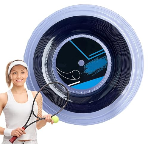 Rouleau de cordes de tennis – Corde d'entraînement pour raquette, cordes de tennis, cordon de performance absorbant les chocs, équipement professionnel de jeu de balle, ensemble de frappes avec