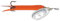 B-Creative Mepps Aglia Spinner/Köder – Meerforelle, Hecht, Barsch, Lachs, Barsch, Fliegen C Silber, Fluororo Orange, 25 g