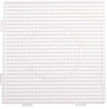 Vaessen Creative Bügelperlen-Steckplatte Quadrat Transparent