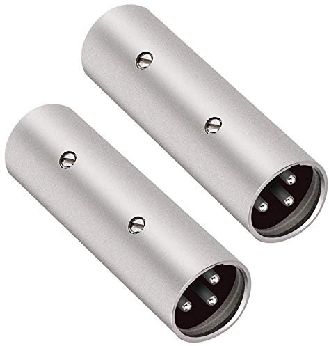 Tisino Adattatore XLR maschio a maschio a 3 pin - 2 pezzi