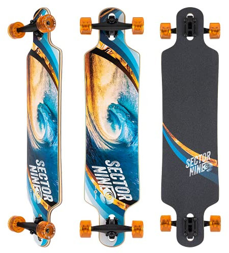 Sector 9 Longboard Meridian Swirl Drop Through Komplett 24,8 x 101,6 cm