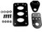 Tiiyee Side Mount License Plate Bracket, Motorcycle License Plate Holder Tail Light Horizontal Vertical Holder Easy Install Side License Tail Light Relocator for Most Motorcycle Street Bike Dirt Bike