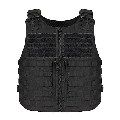 MAOTN Men'S Quick Release CS Tactical Vest, Multi-Position Adjustable, Outdoor Molle Expansion System Vest,Black,M