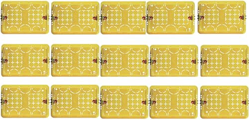 Eci Elettroure, paquete de 15 unidades 503E, caja empotrada, 108 x 74 x 53,5 mm, 3 plazas