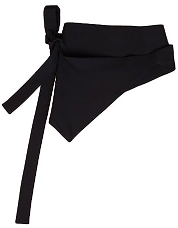 OATIPHO Triangle Belt Knotted Waistband Fashion Clothes Belt for Women Black Cloth Creative Corset Accessory for Memorable Photo Taking