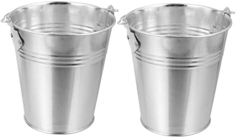 VICASKY 2pezzi Secchio di Recupero Grassi in Riutilizzabile per Barbecue e Grill Secchiello per Olio da Esterno da Facile da Pulire per Cucina all Aperto e Picnic